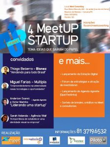 4ª edição do Meet UP realizada no MeetCoWorking em Caruaru