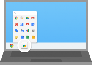 Botão iniciar do Google Chrome no Windows